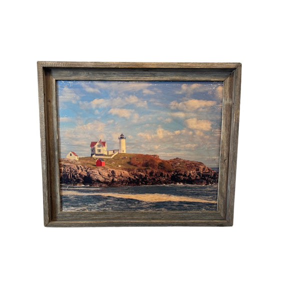 Nubble Light: FRAMED 16x20 Wood Print