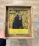 Foliage Bear- FRAMED 8x10 wood print