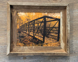 Foliage Bridge- FRAMED 8x10 Wood Print