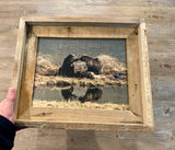Grizzly Kiss- FRAMED 8x10 wood print