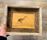 Sandhill Crane- FRAMED 5x7 Wood Print