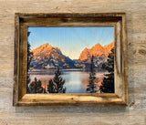 Jenny Lake Sunrise- FRAMED 11x14 Wood Print