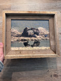 Grizzly Kiss- FRAMED 8x10 wood print