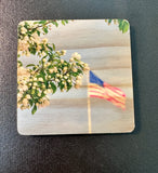 Coaster- Flag & Flower