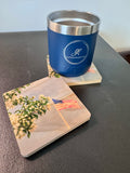 Coaster- Flag & Flower
