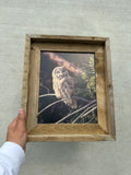 Great Gray Owl- FRAMED 8x10 wood print