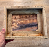 Leaping Bobcat- FRAMED 5x7 Wood Print