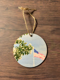 Ornament- Flag & Flower