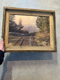Train Tracks to Nowhere- FRAMED 11x14 Wood Print: