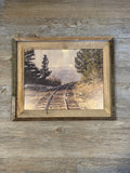 Train Tracks to Nowhere- FRAMED 11x14 Wood Print: