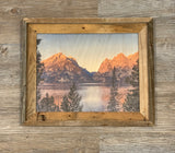 Jenny Lake Sunrise- FRAMED 11x14 Wood Print