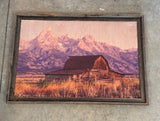 Moulton Barn Sunrise- FRAMED 24"x36"
