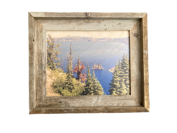Crater Lake- FRAMED 8x10 wood print