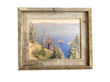 Crater Lake- FRAMED 8x10 wood print