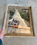 Fly Rod- FRAMED 11x14 Wood Print