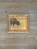 Bison Love- FRAMED 8x10 wood print