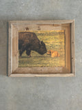 Bison Love- FRAMED 8x10 wood print