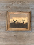 Two Bucks- FRAMED 8x10 wood print