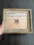 Horse in Montana- FRAMED 8x10 wood print