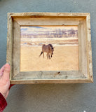 Horse in Montana- FRAMED 8x10 wood print