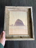 Haystack Rock- FRAMED 8x10 wood print