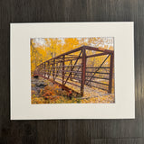 Foliage Bridge photo print- 11x14