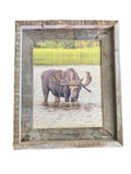 Thirsty Moose- FRAMED 8x10 wood print