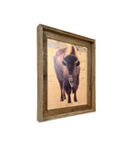 Icy Bison- FRAMED 11x14 Wood Print