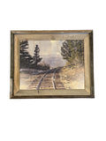 Train Tracks to Nowhere- FRAMED 11x14 Wood Print: