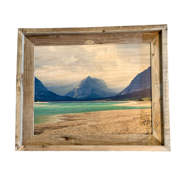 Glacier- FRAMED 11x14 Wood Print