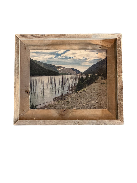 Quake Lake- FRAMED 8x10 wood print