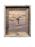 Limpy Coyote- FRAMED 8x10 wood print