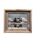Grizzly Kiss- FRAMED 8x10 wood print