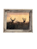Two Bucks- FRAMED 11x14 Wood Print