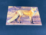 Red Fox Profile- FRAMED 5x7 Wood Print