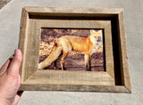 Red Fox Profile- FRAMED 5x7 Wood Print