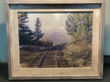 Train Tracks to Nowhere- FRAMED 11x14 Wood Print: