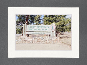 "Beaver Meadows Sign/ RMNP" 5x7 print