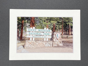 "Fall River Sign/ RMNP" 5x7 print