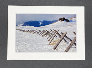 "Snowy Fence" 5x7 print