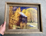 Sylvan Lake Cabin- FRAMED 11x14 Wood Print