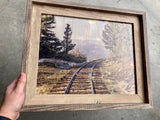 Train Tracks to Nowhere- FRAMED 11x14 Wood Print: