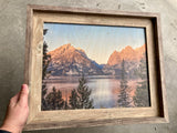 Jenny Lake Sunrise- FRAMED 11x14 Wood Print