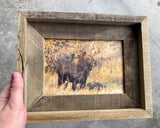 Teton Moose- FRAMED 5x7 Wood Print