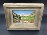 Maroon Bells- FRAMED 5x7 Wood Print