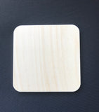Coaster-Butterfly on Wildflower wood photo coaster