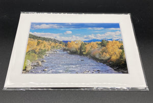 "Arkansas River Foliage" 5x7 print