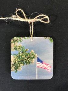 Ornament- Flag & Flower