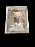 Sunset Eagle- FRAMED 5x7 Wood Print