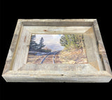 Train Tracks to Nowhere- FRAMED 5x7 Wood Print